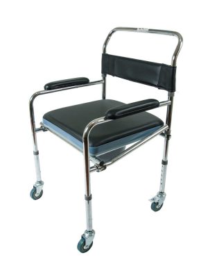 Commode Chair with Wheels